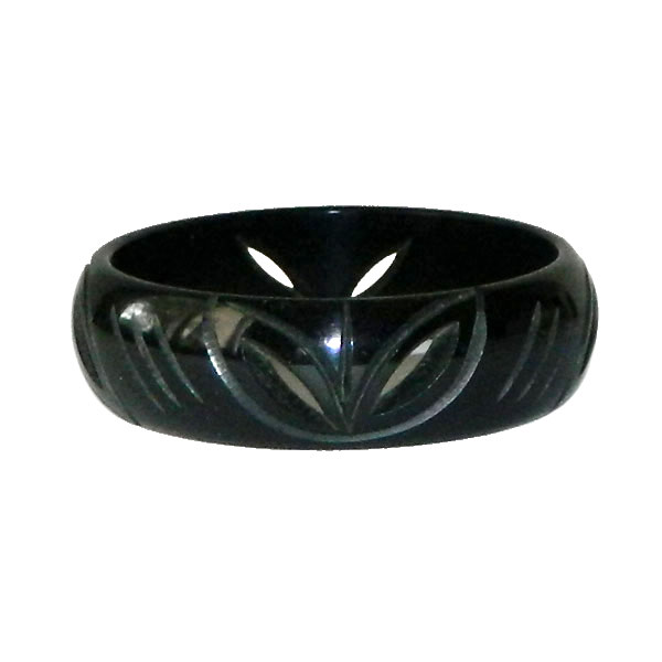 black bakelite bracelet