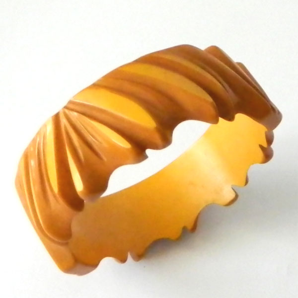 carved bakelite bangle
