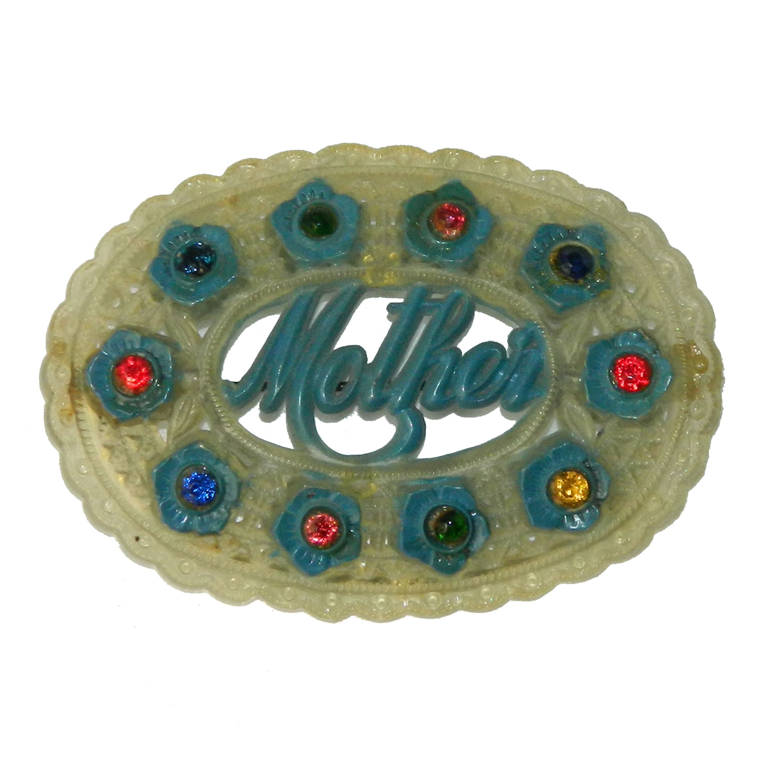 Celluloid Mothers brooch
