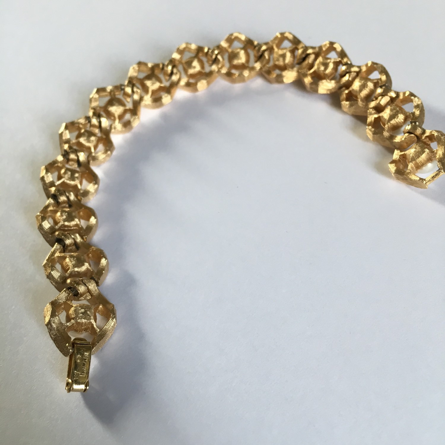Trifari pearl bracelet