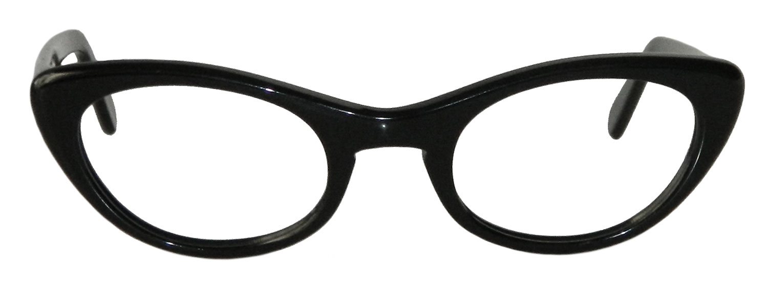 Vintage 1950's studded cat eye eyeglasses