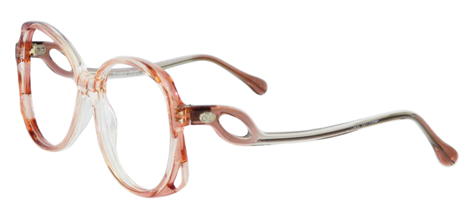 1980s pink Sofia Loren eyeglass frames