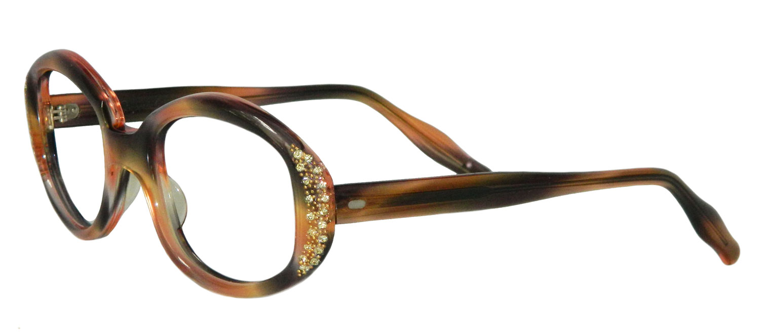 Vintage 1960s rhinestone studded eyeglasses