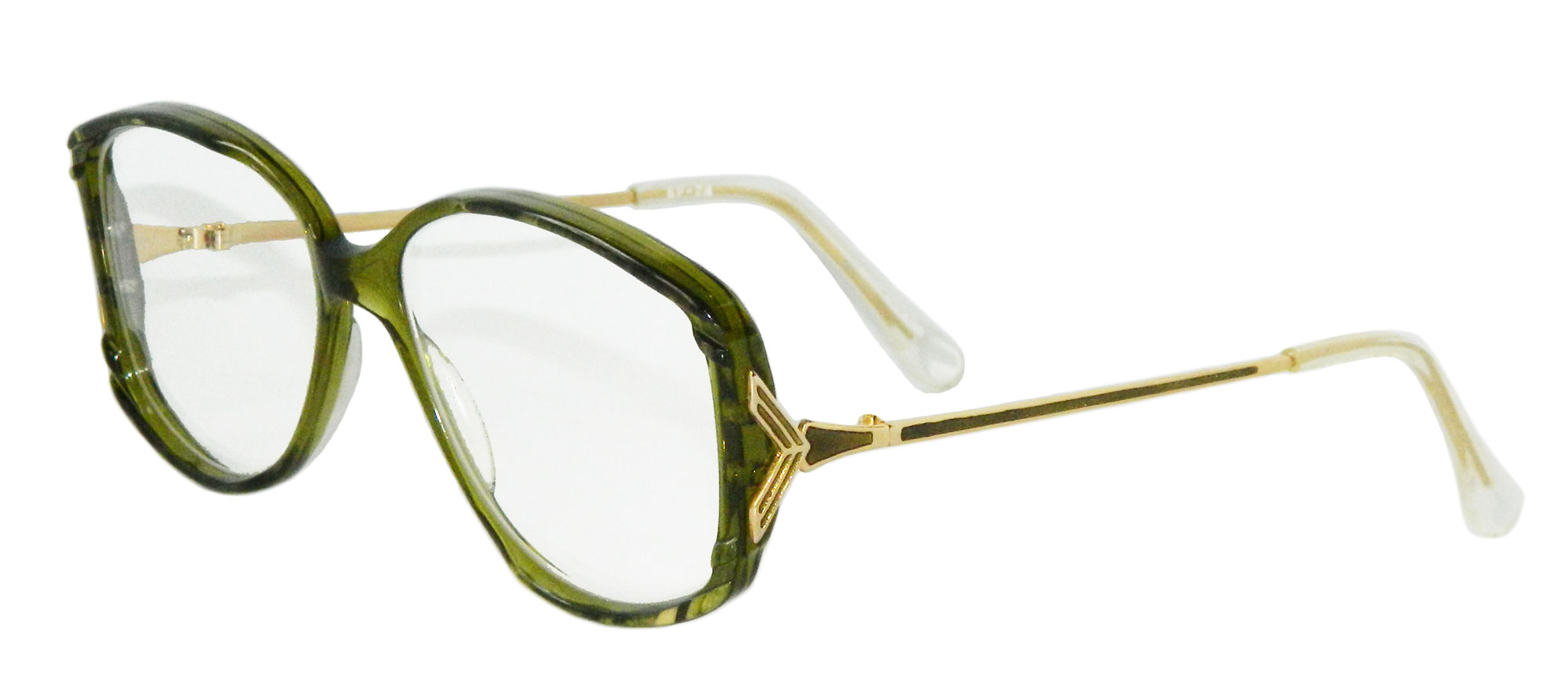 1980s green eyeglass frames