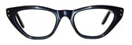 1960s black cat eye eyeglasses