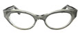 Vintage silver grey cateye eyeglass frames