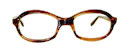 vintage womens amber oval eyeglasses