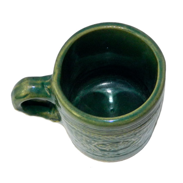 1920s McCoy yellow ware mug