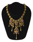 vintage 1920s purple rhinestone necklace
