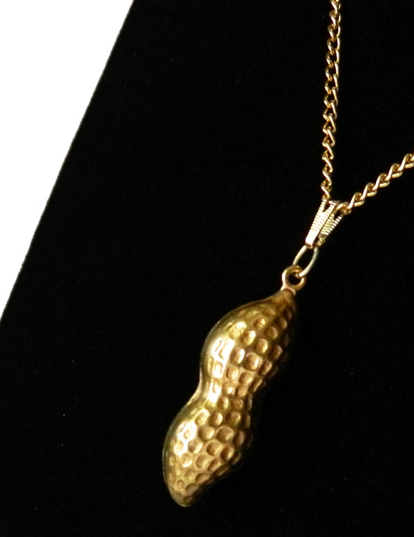 Peanut pendant necklace