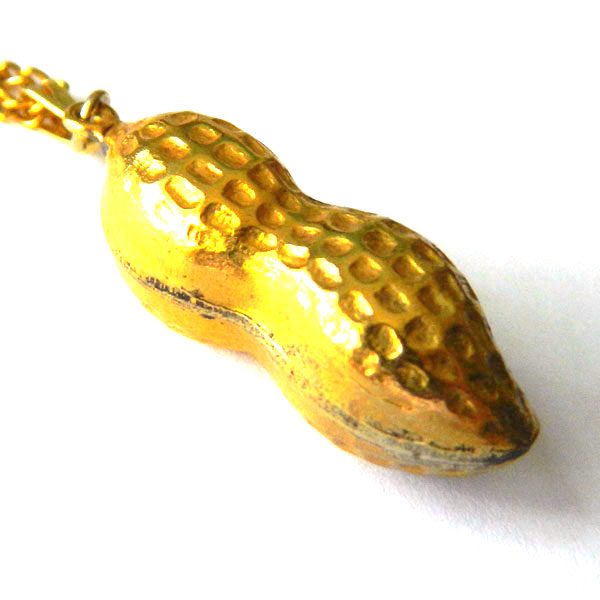 Peanut pendant necklace