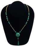 1930s green pendant necklace