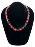 red rhinestone necklace