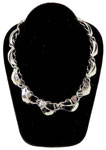 Vintage silver modernist necklace