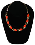 orange thermoset necklace