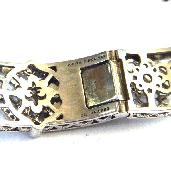 Sterling silver Judith Ripka cuff bracelet