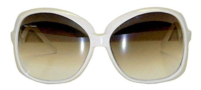 vintage white Italian sunglasses