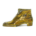 antique brass shoe