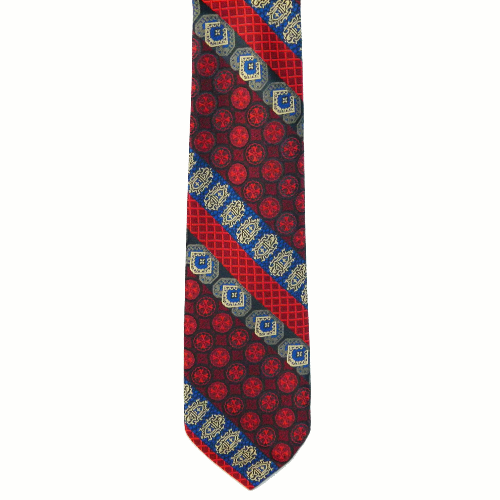 1970s red white and blue tie