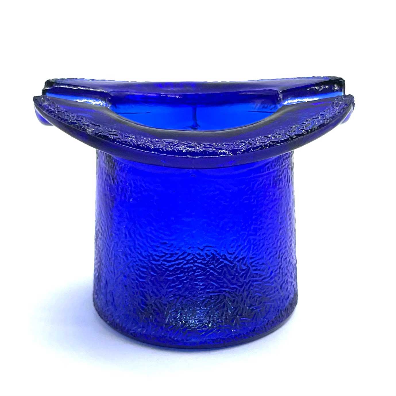 Cobalt blue glass ash tray