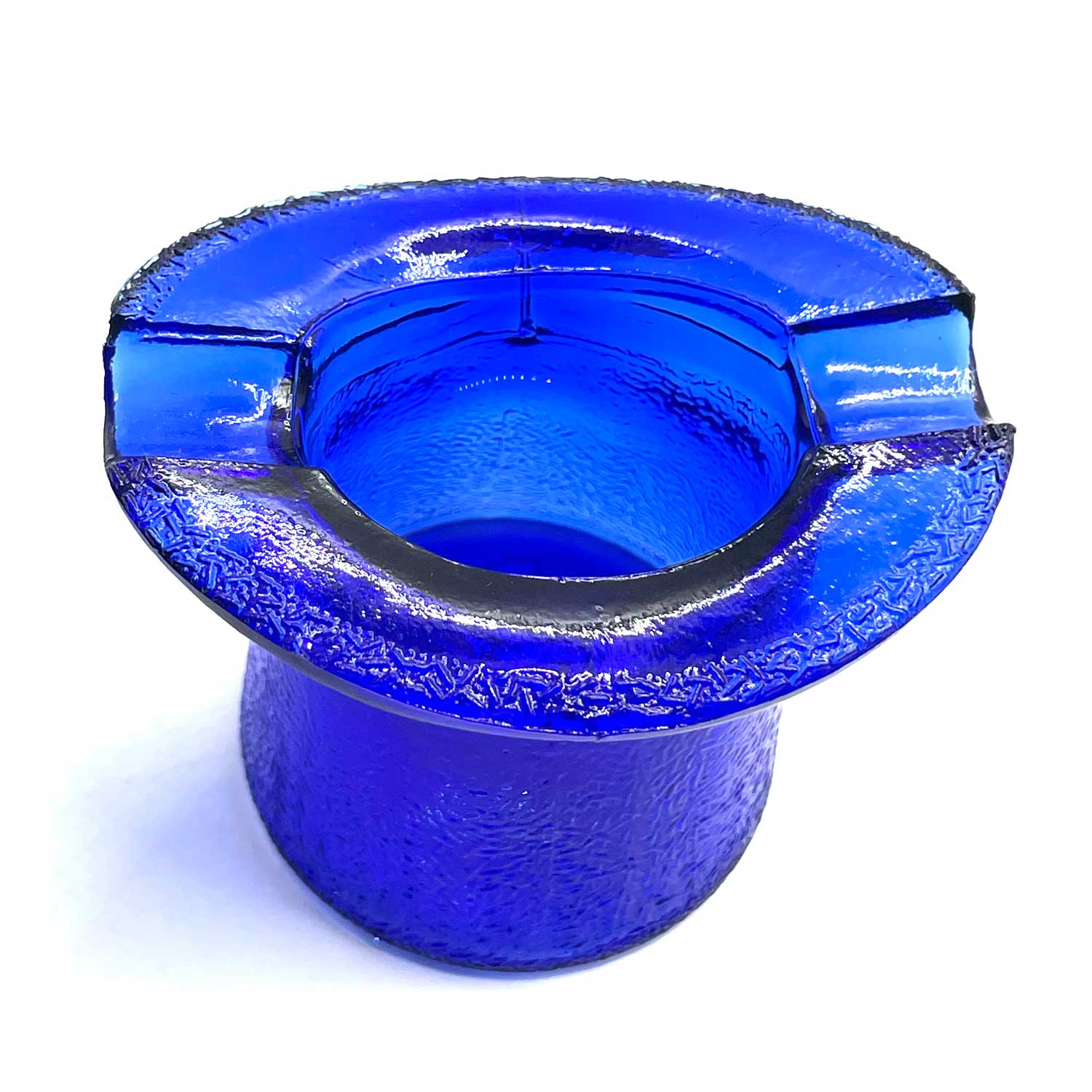 Cobalt Blue Gem Cream Top Hat