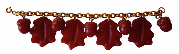 vintage bakelite charm bracelet