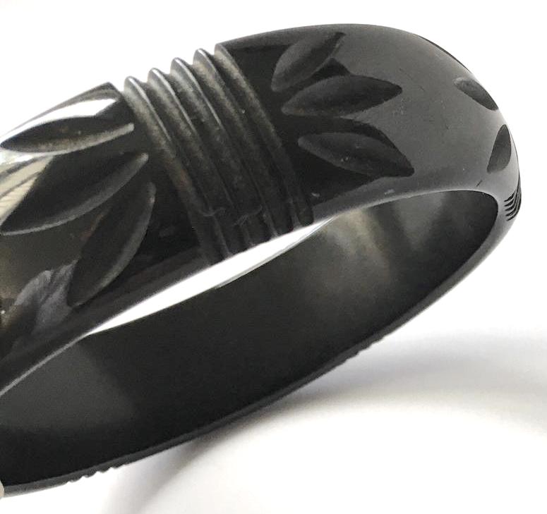 carved bakelite bangle