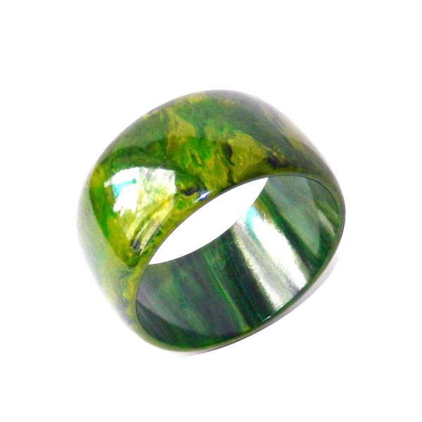 green bakelite bangle