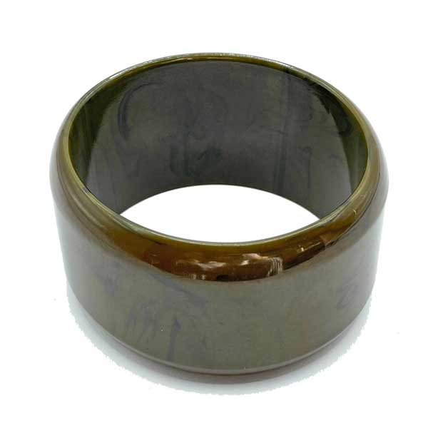 olive green bakelite bangle