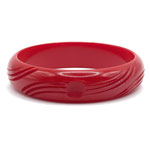 Carved bakelite bangle