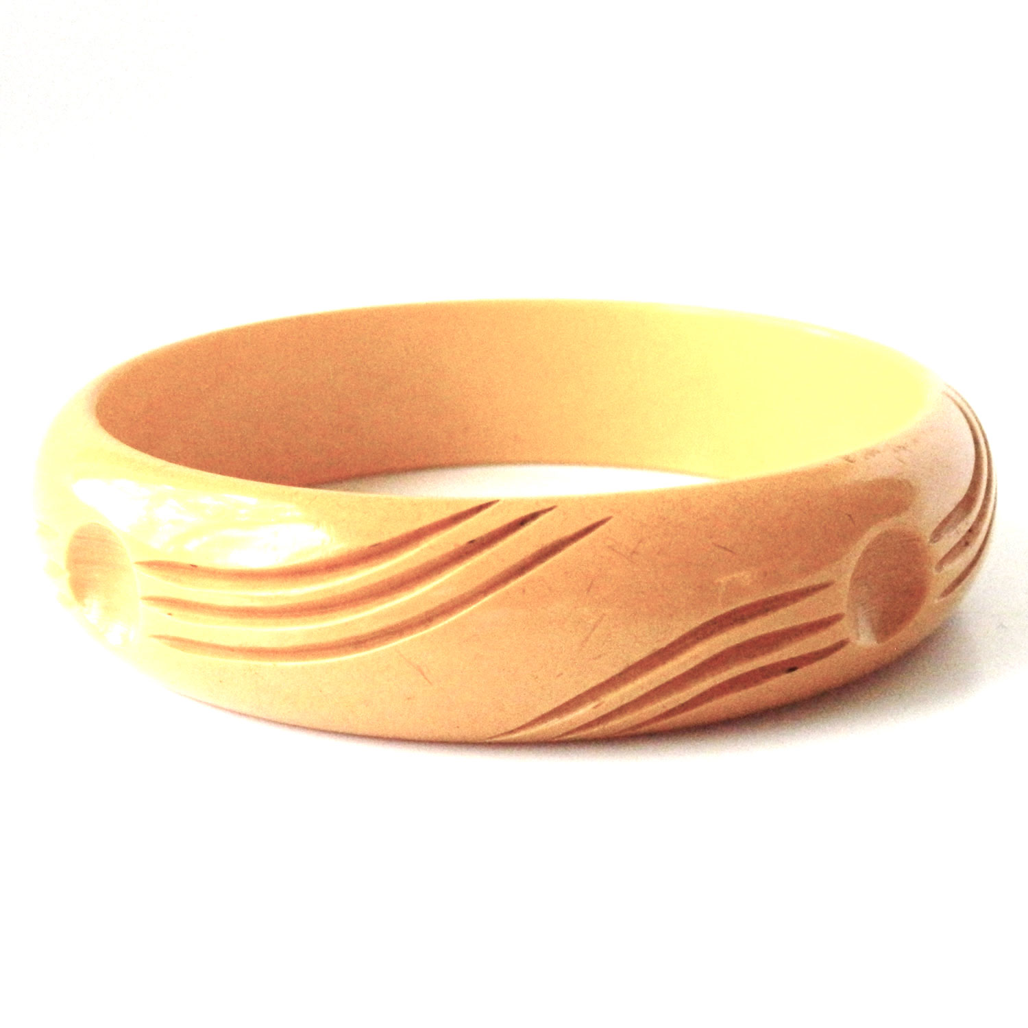 carved bakelite bangle