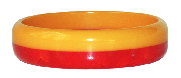 Two tone bakelite bangle