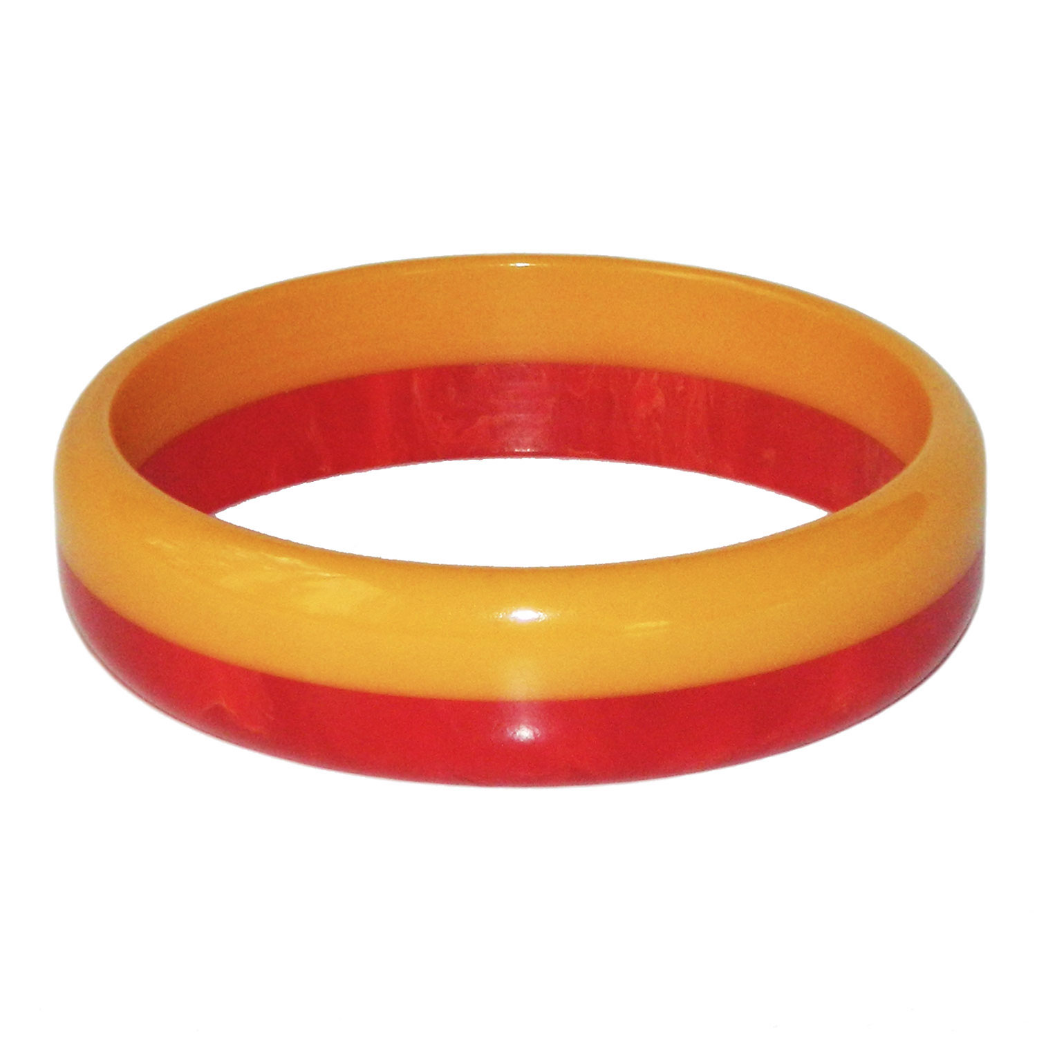 Two tone bakelite bangle