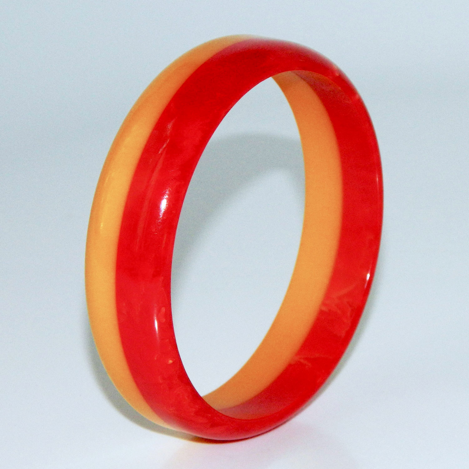 Two tone bakelite bangle