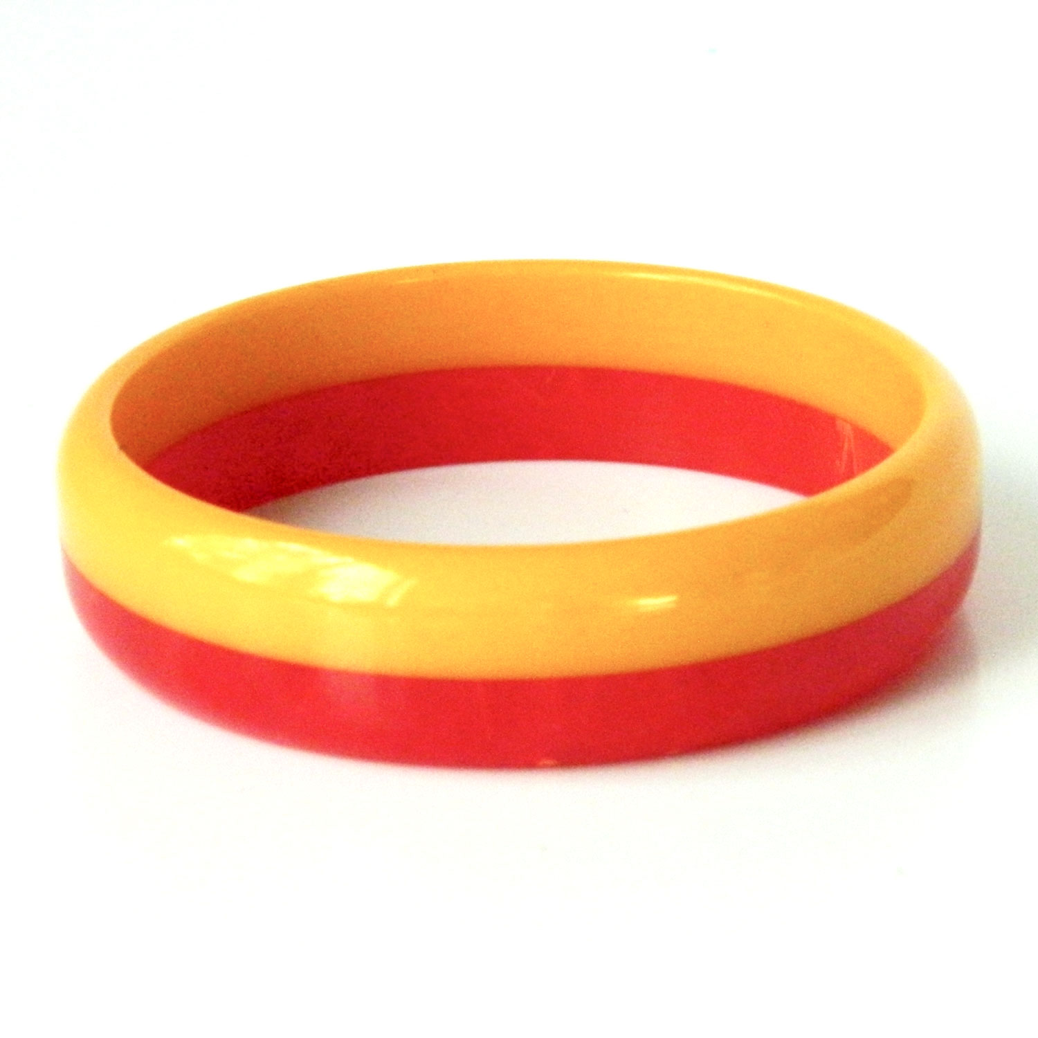 Two tone bakelite bangle