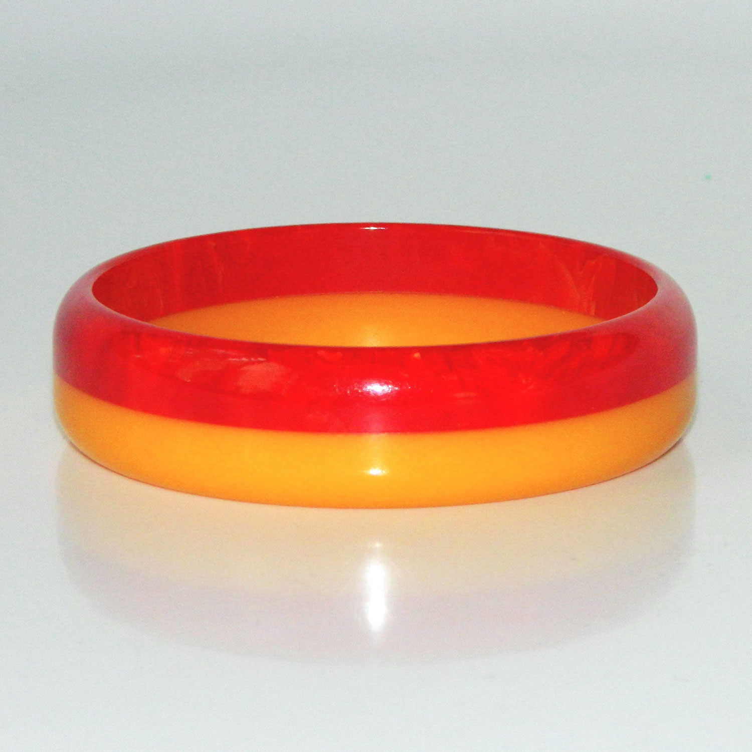 Two tone bakelite bangle