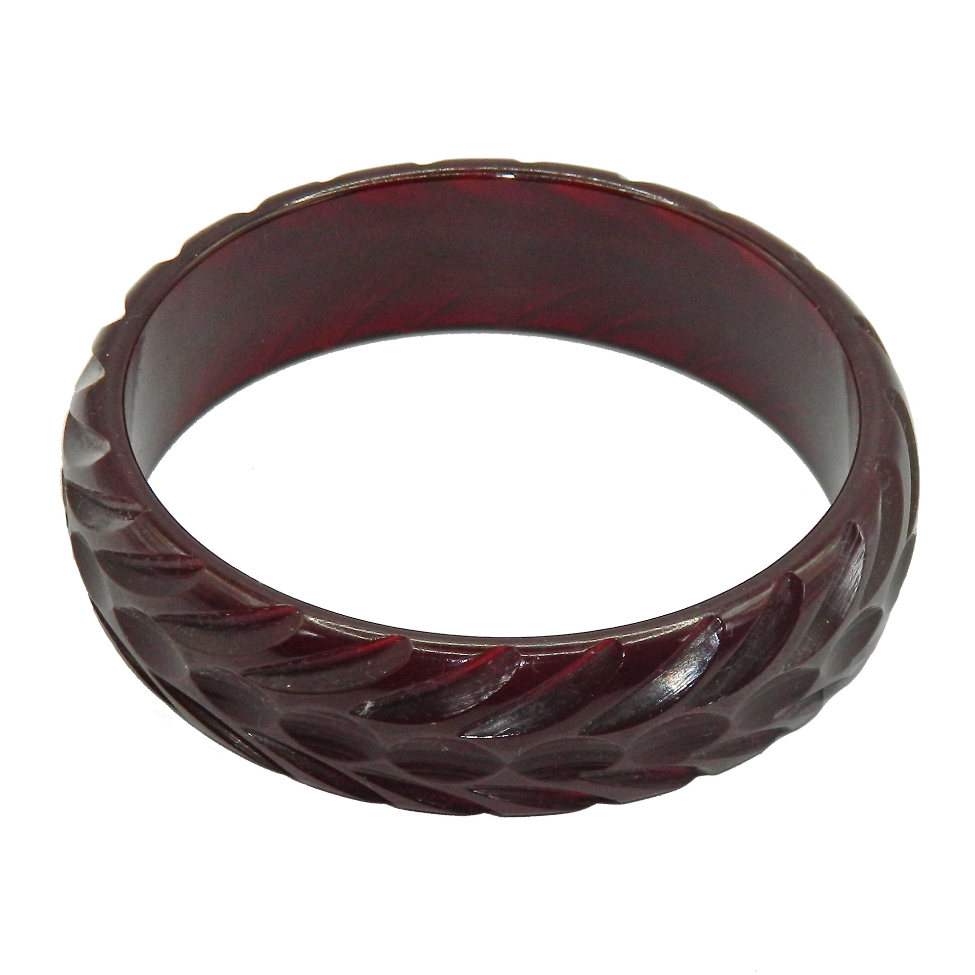 carved bakelite bangle