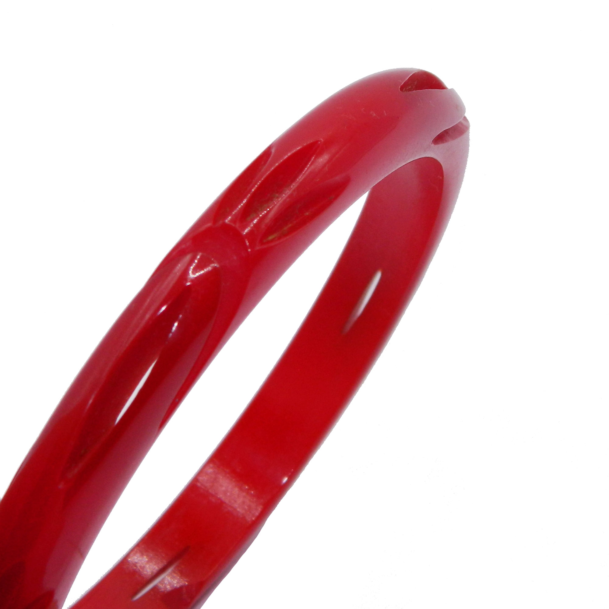 carved bakelite bangle