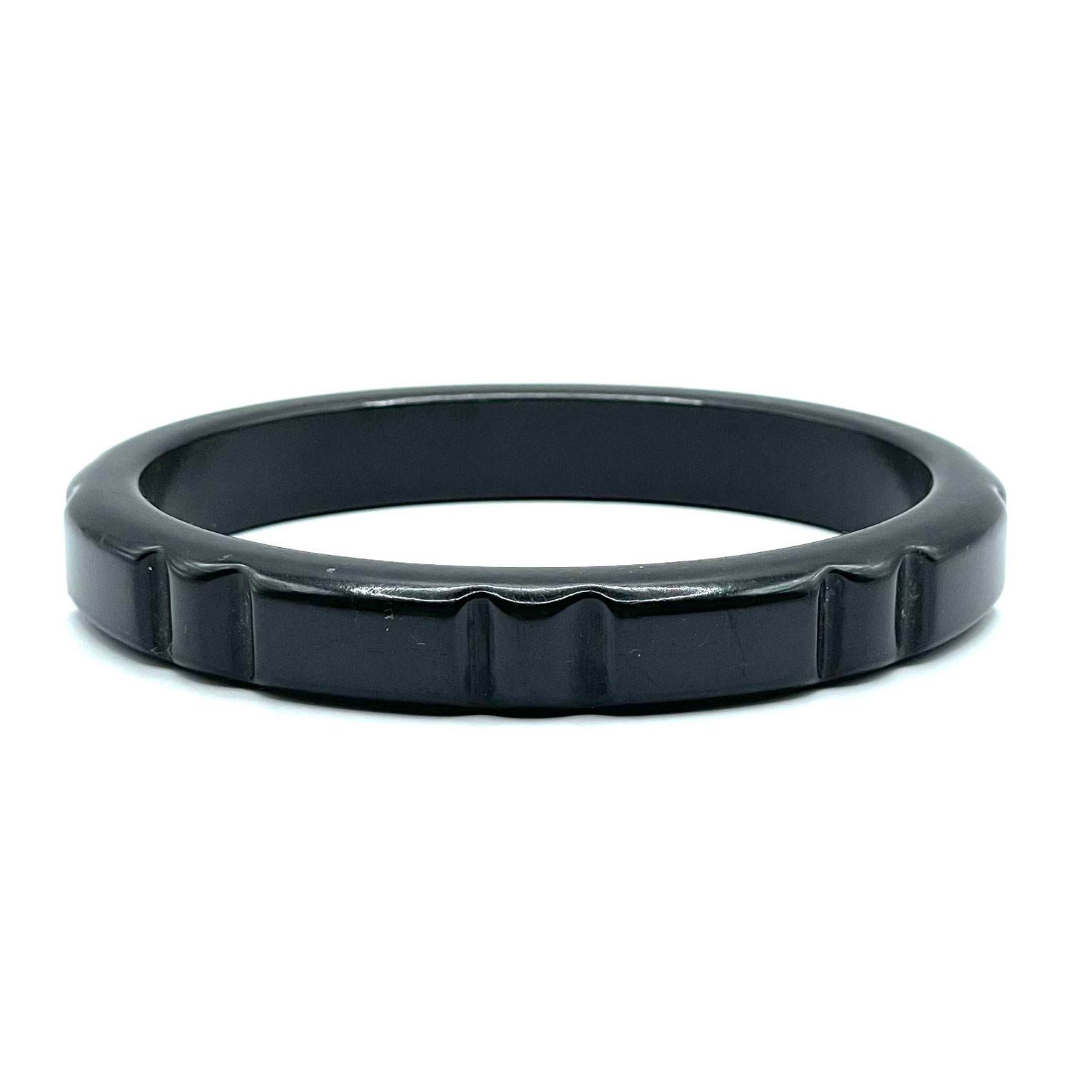 Oval bakelite bangle bracelet