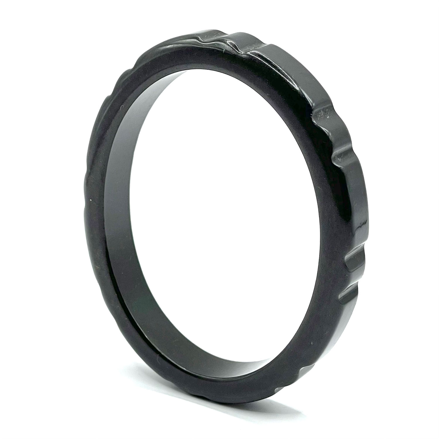 Oval bakelite bangle bracelet