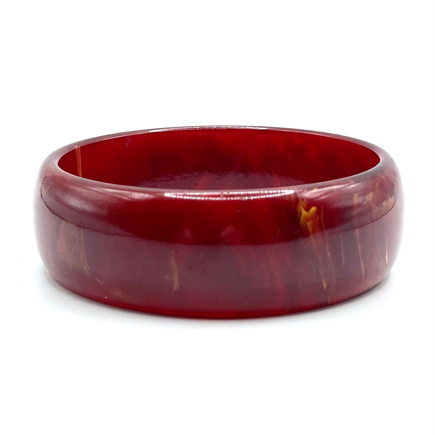 Cinnamon swirl bakelite bangle