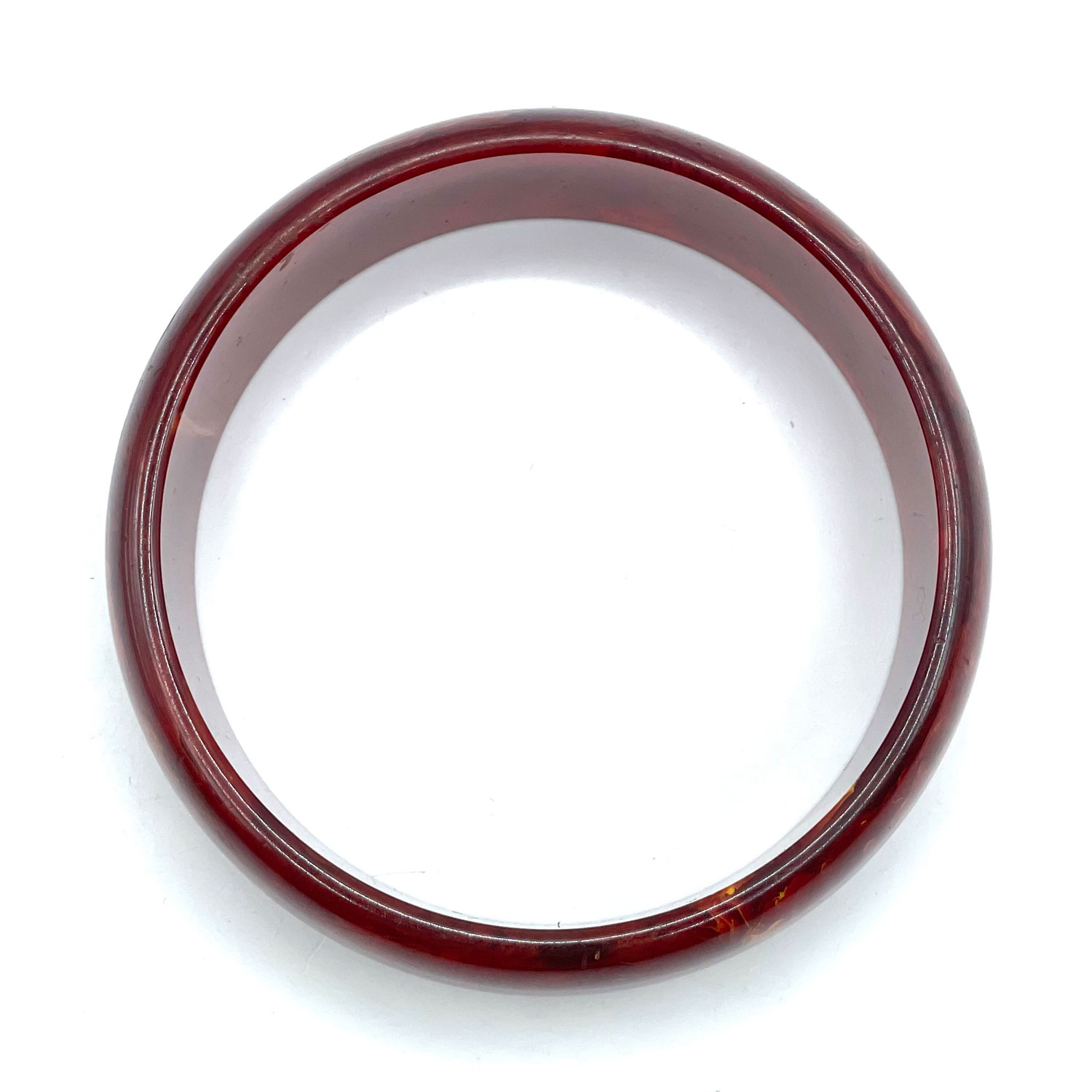 Cinnamon swirl bakelite bangle