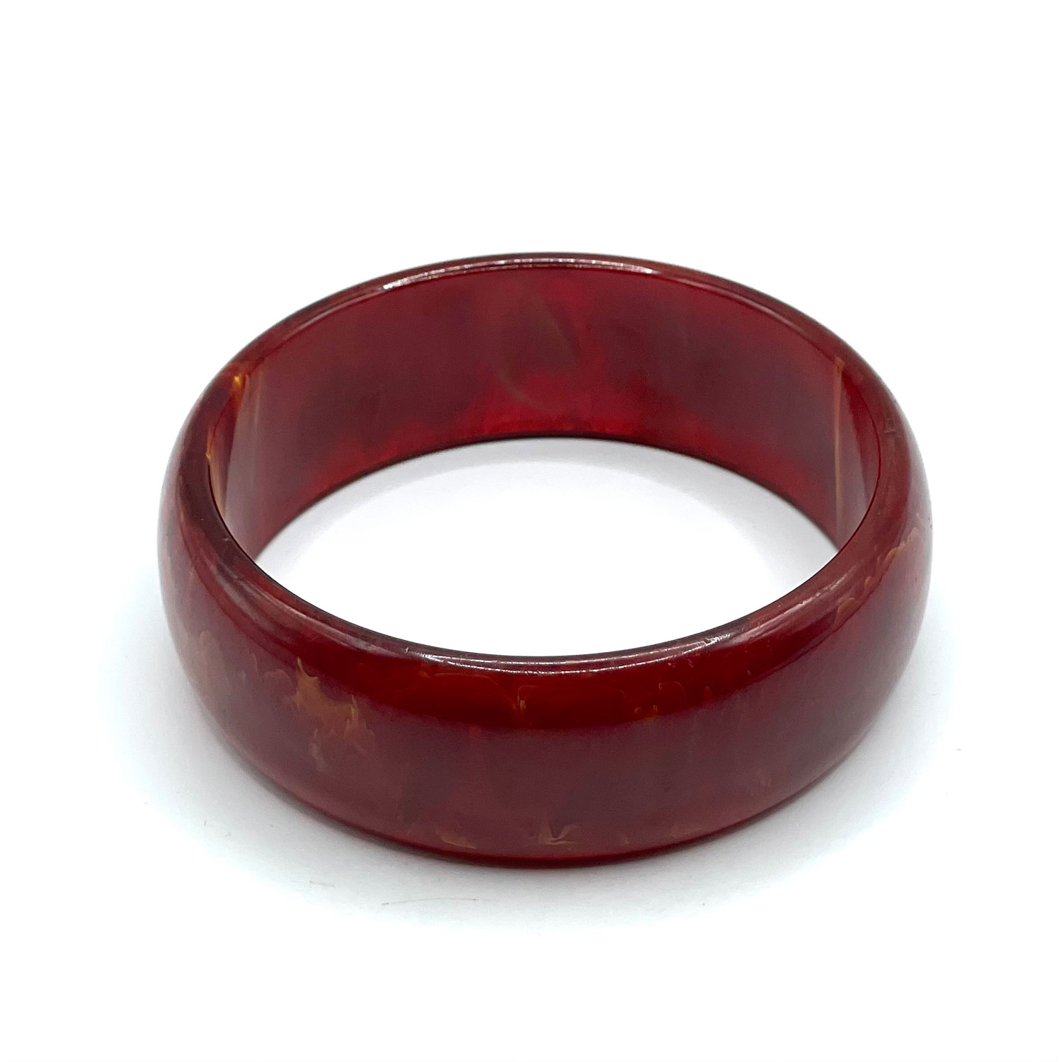 Cinnamon swirl bakelite bangle