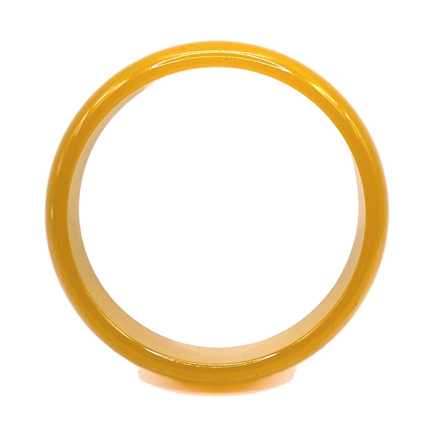 Yellow bakelite bangle