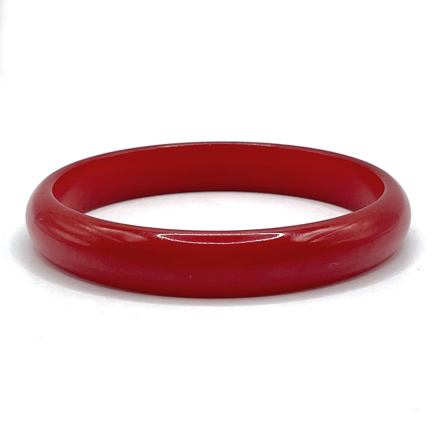 cherry red bakelite bangle