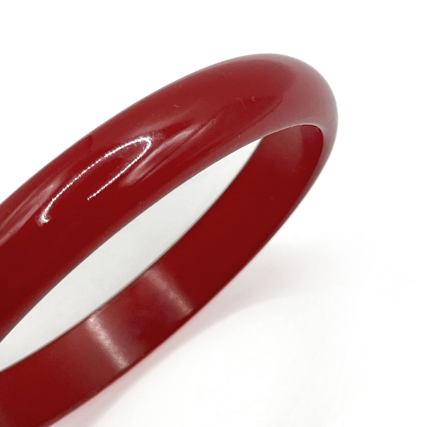 red bakelite bangle