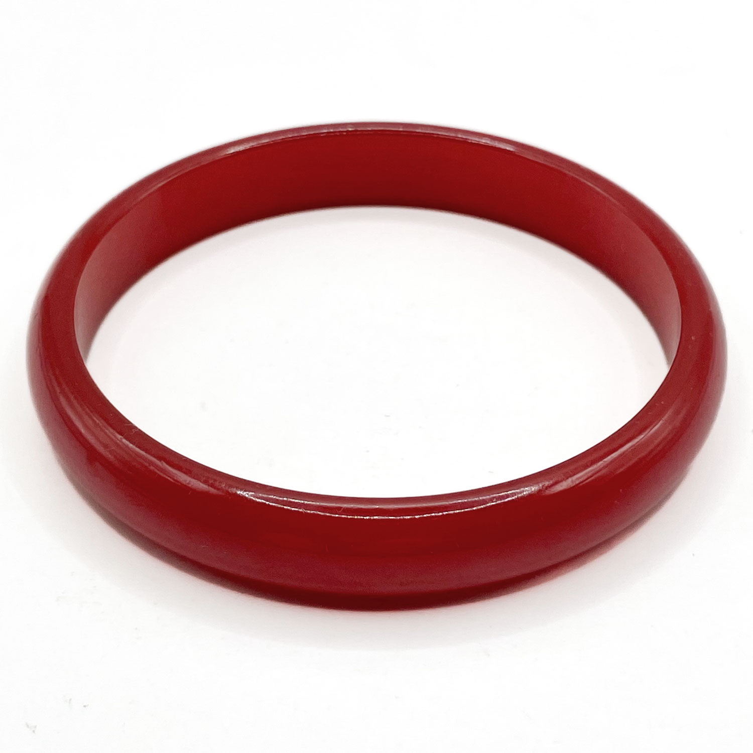 cherry red bakelite bangle