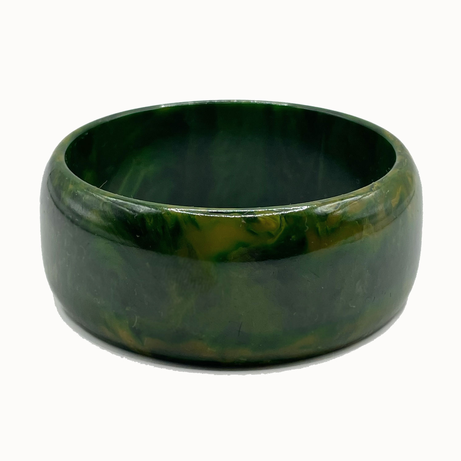 Spinach bakelite bangle