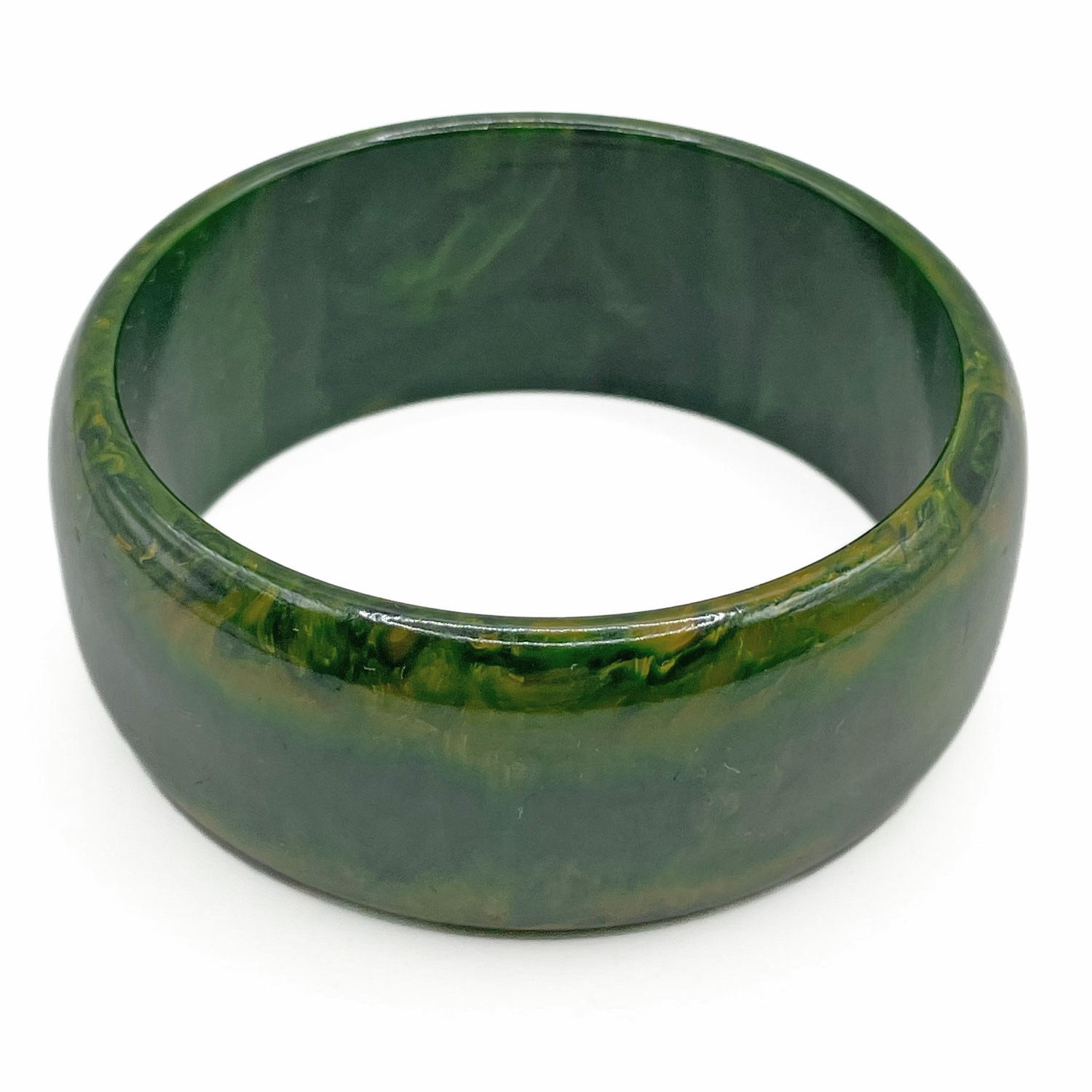 Spinach bakelite bangle