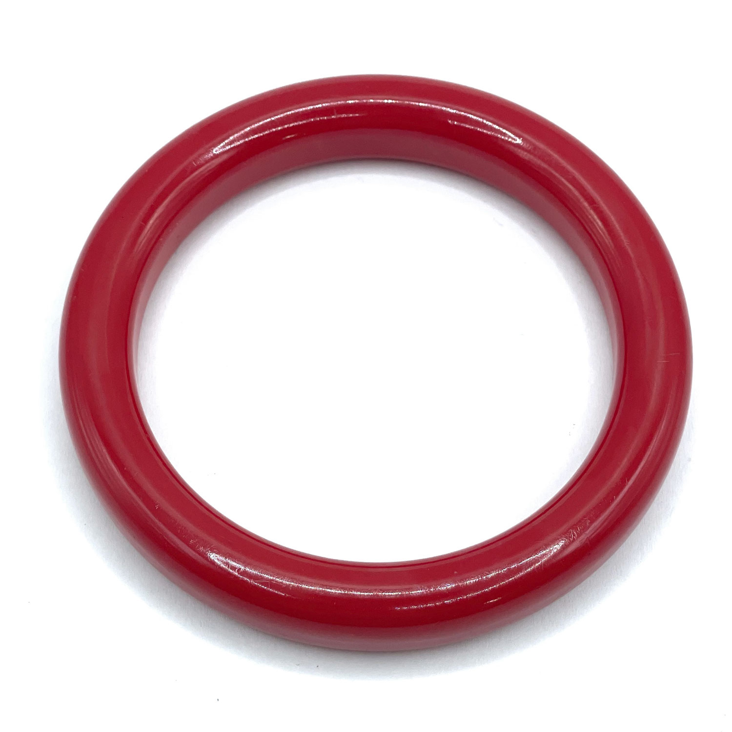 Red bakelite bangle